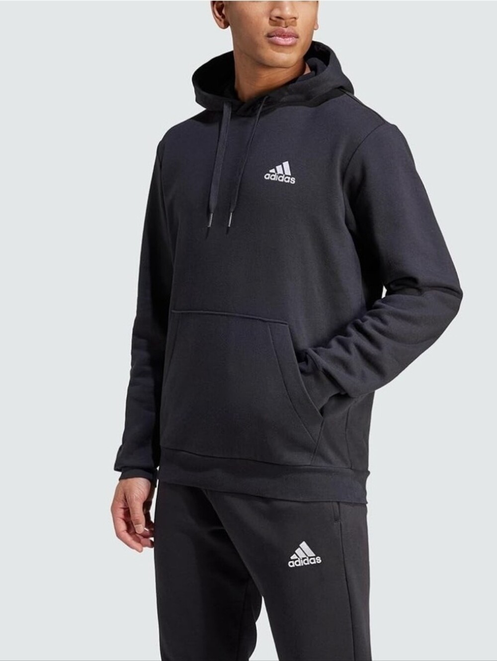 New adidas Essentials Pullover Hoodie Mens Casual Sweatshirt